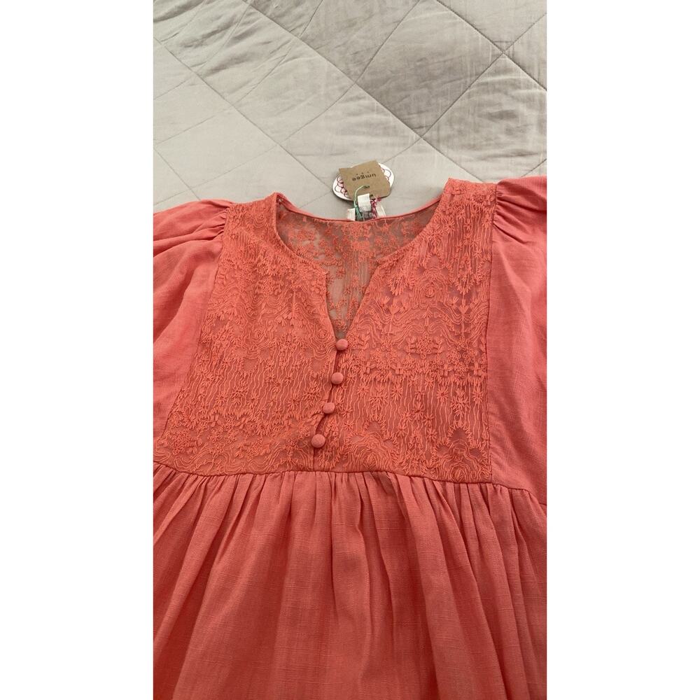 Umgee Womens Dress Size L Coral Lace - NWT - Picture 3 of 7